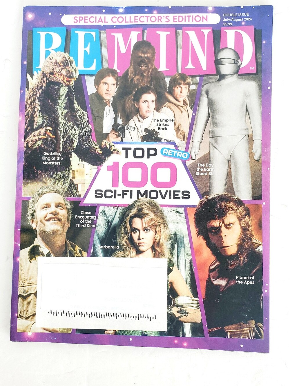 Remind Magazine Special Collector's Edition July Aug 2024 TOP 100 SCI-Fi Movies